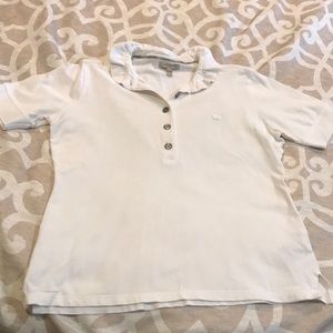 Woman’s Burberry Polo- White- Large